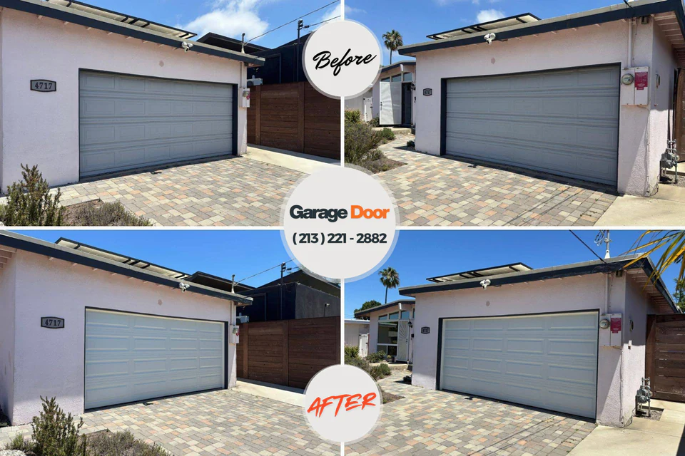 Before and after: garage door repair Dewart, PA